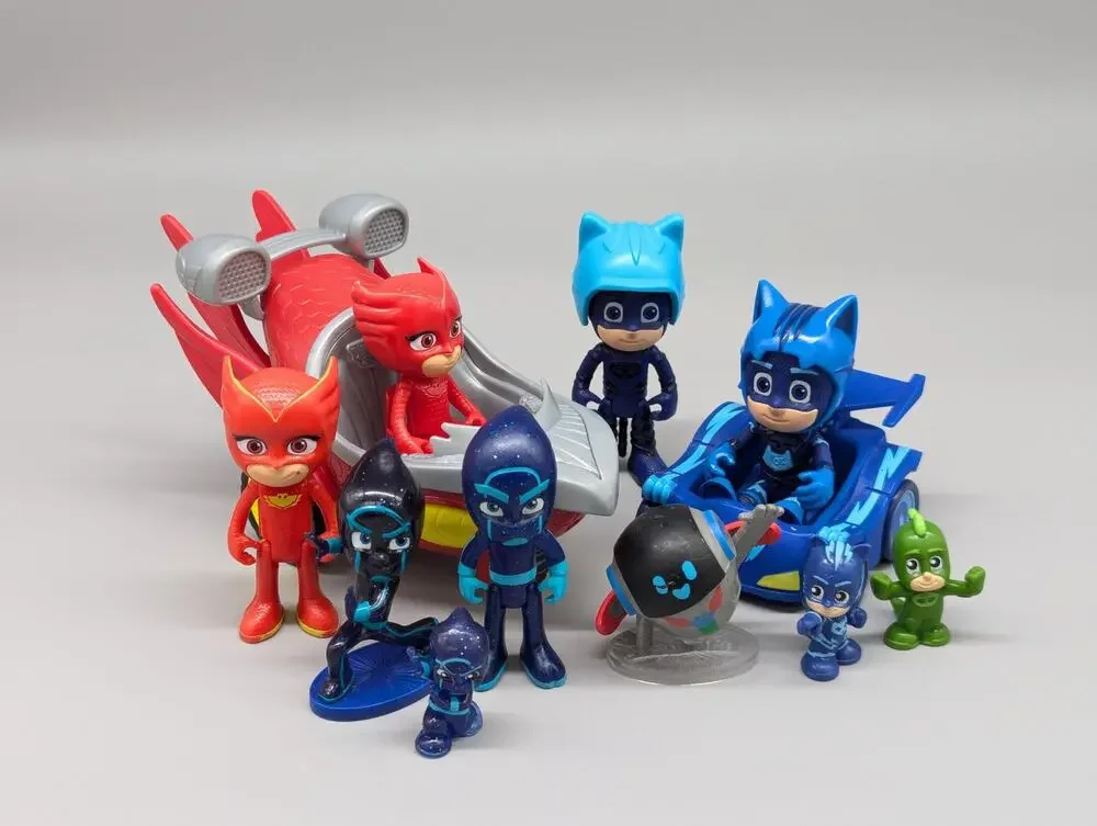 PJ Masks Speed Booster Owl Glider With Figures Owlette Catboy Gekko Night Ninja